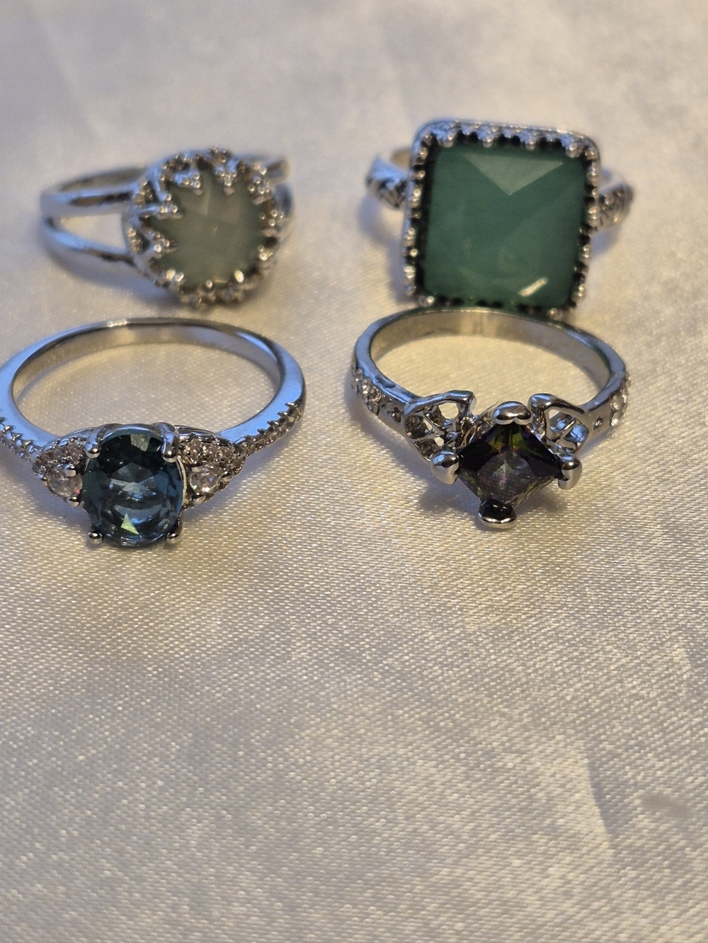 4 Lot Silver Ring Sale